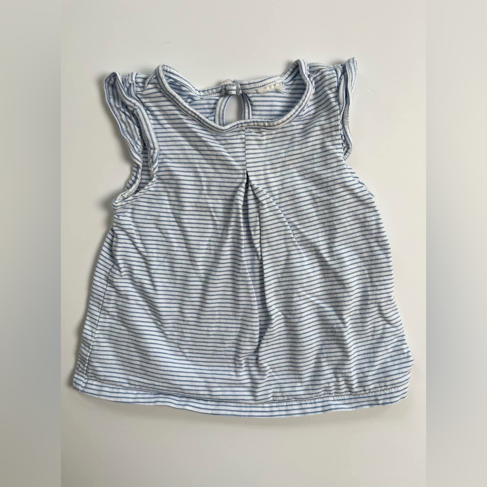 H&M Striped Blue and White Kids Top